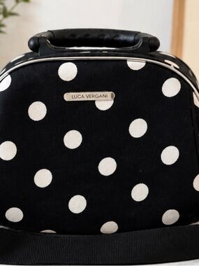 Luca Vergani Black and White Polka Dot Women’s Bag so cute